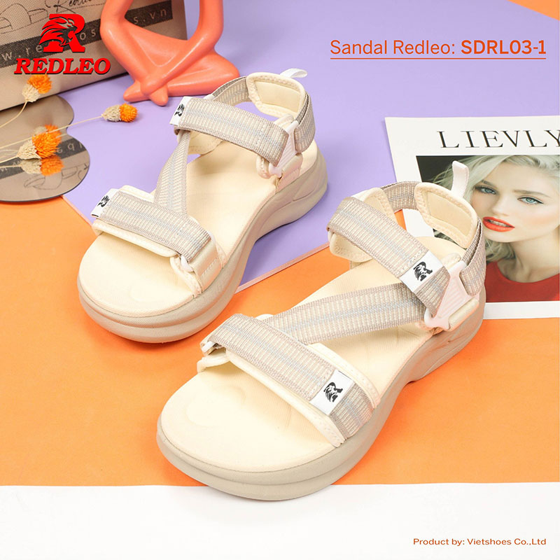 Giày Sandal Quai Họa Tiết Redleo Cao Cấp