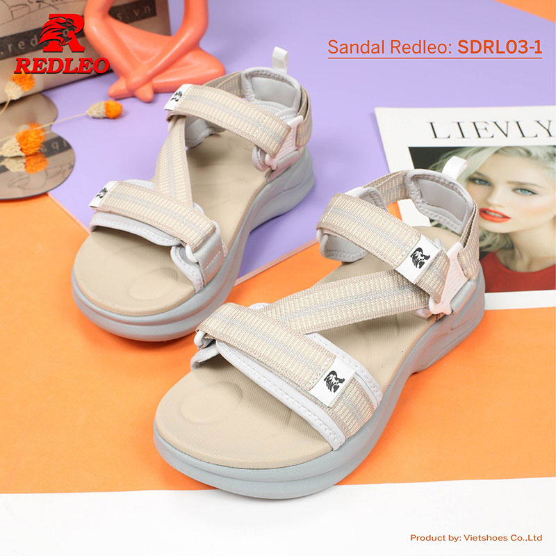 Giày Sandal Quai Họa Tiết Redleo Cao Cấp