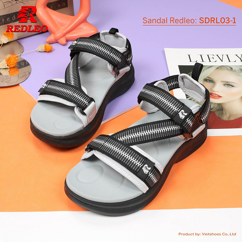 Giày Sandal Quai Họa Tiết Redleo Cao Cấp