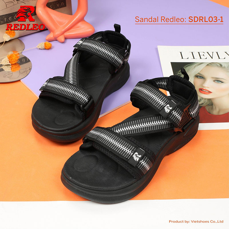 Giày Sandal Quai Họa Tiết Redleo Cao Cấp