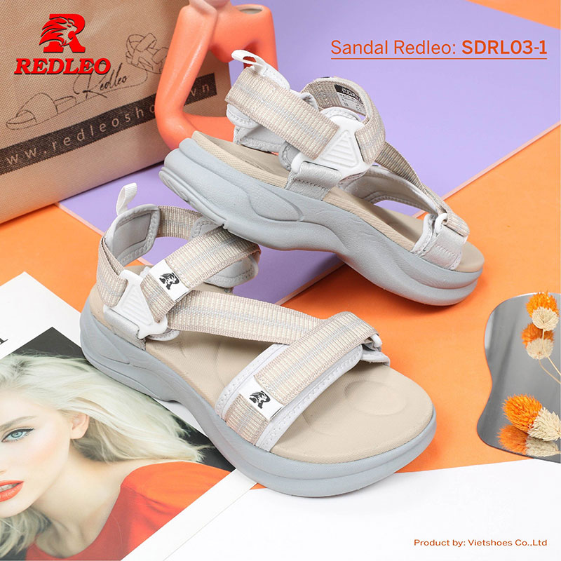 Giày Sandal Quai Họa Tiết Redleo Cao Cấp