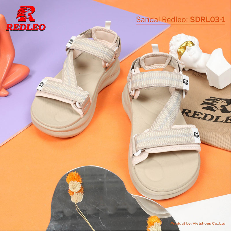 Giày Sandal Quai Họa Tiết Redleo Cao Cấp