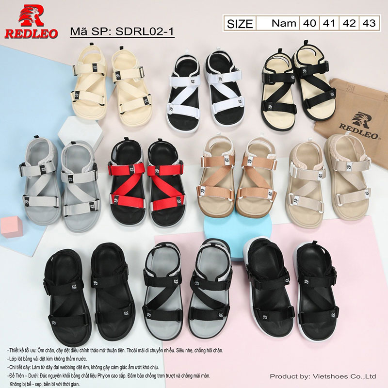 Giày Sandal Redleo Dây Chéo New Cao Cấp