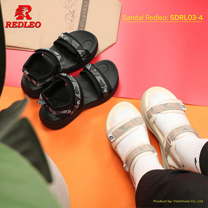 Sandal Hoạ Tiết Slides Redleo Cao Cấp