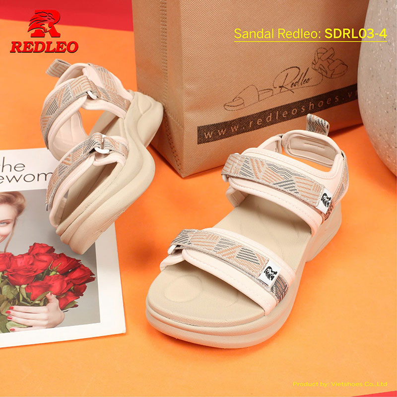 Sandal Hoạ Tiết Slides Redleo Cao Cấp