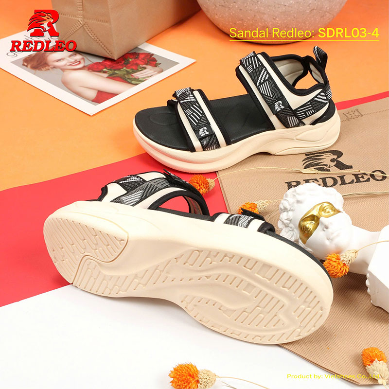 Sandal Hoạ Tiết Slides Redleo Cao Cấp