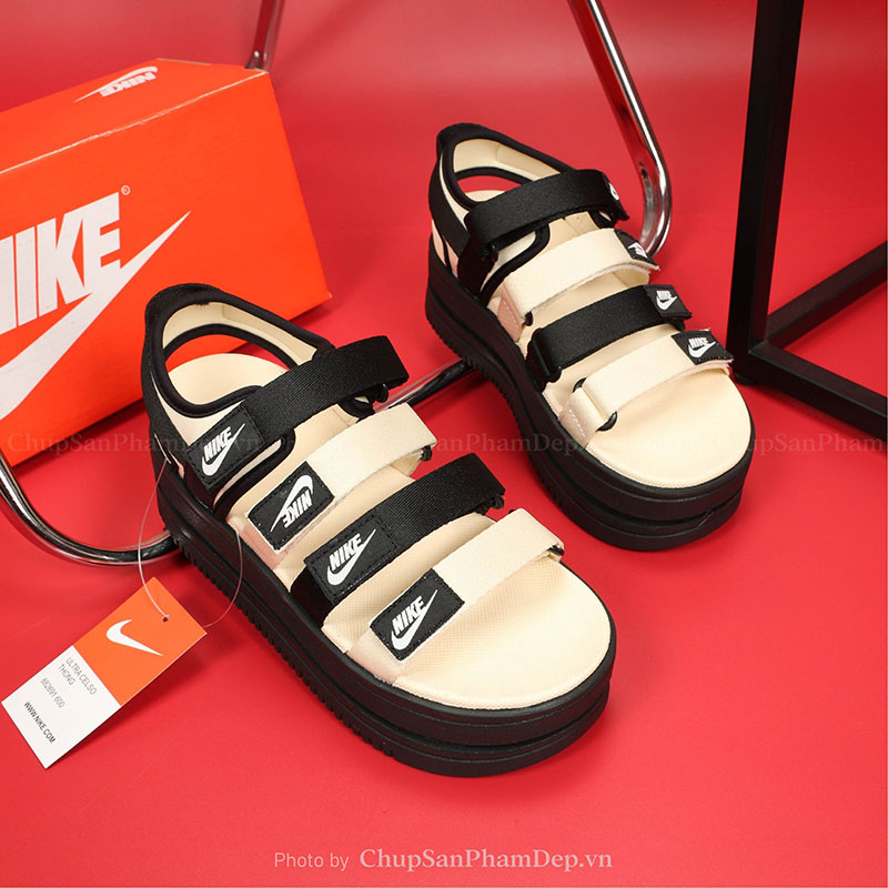 Sandal Nike Đế 7 Cm Cao Cấp 4 Quai Thiết Kế Thể Thao