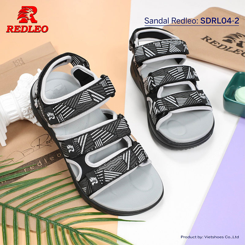 Sandal Redleo 3 Quai Sọc Thiết Kế Bắt Mắt