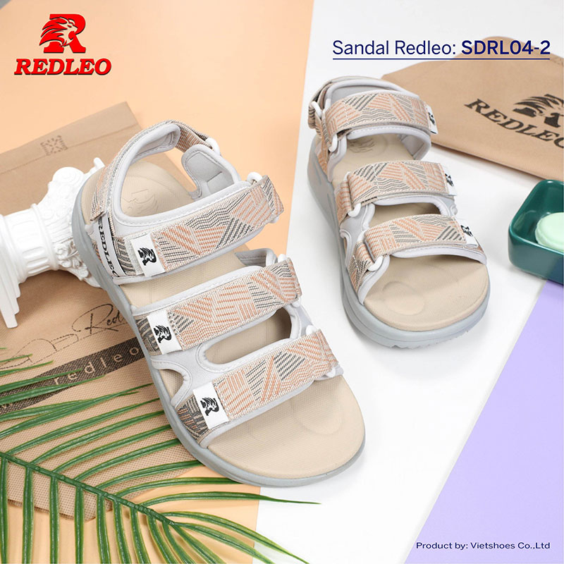 Sandal Redleo 3 Quai Sọc Thiết Kế Bắt Mắt