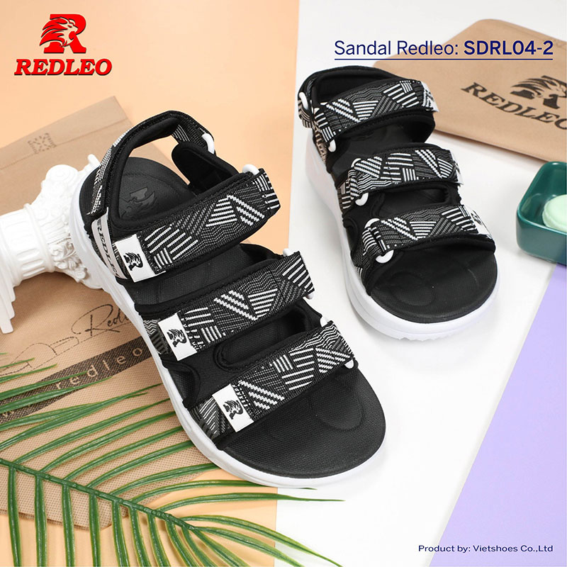 Sandal Redleo 3 Quai Sọc Thiết Kế Bắt Mắt