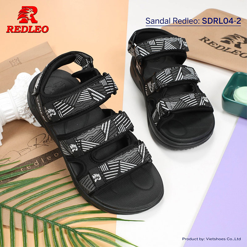 Sandal Redleo 3 Quai Sọc Thiết Kế Bắt Mắt