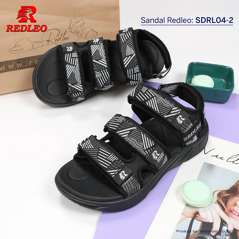 Sandal Redleo 3 Quai Sọc Thiết Kế Bắt Mắt