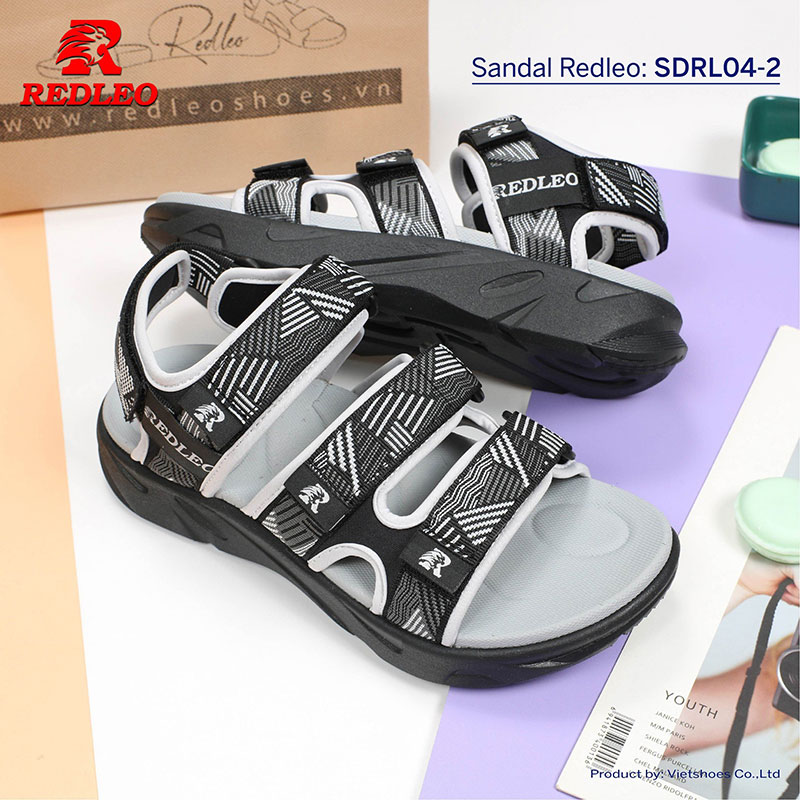 Sandal Redleo 3 Quai Sọc Thiết Kế Bắt Mắt