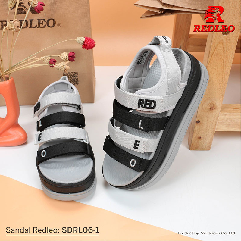 Sandal Redleo 7 Phân Chữ Thêu Cao Cấp