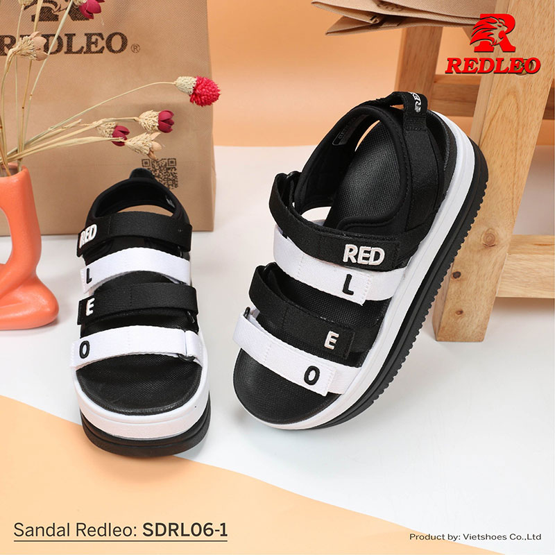 Sandal Redleo 7 Phân Chữ Thêu Cao Cấp