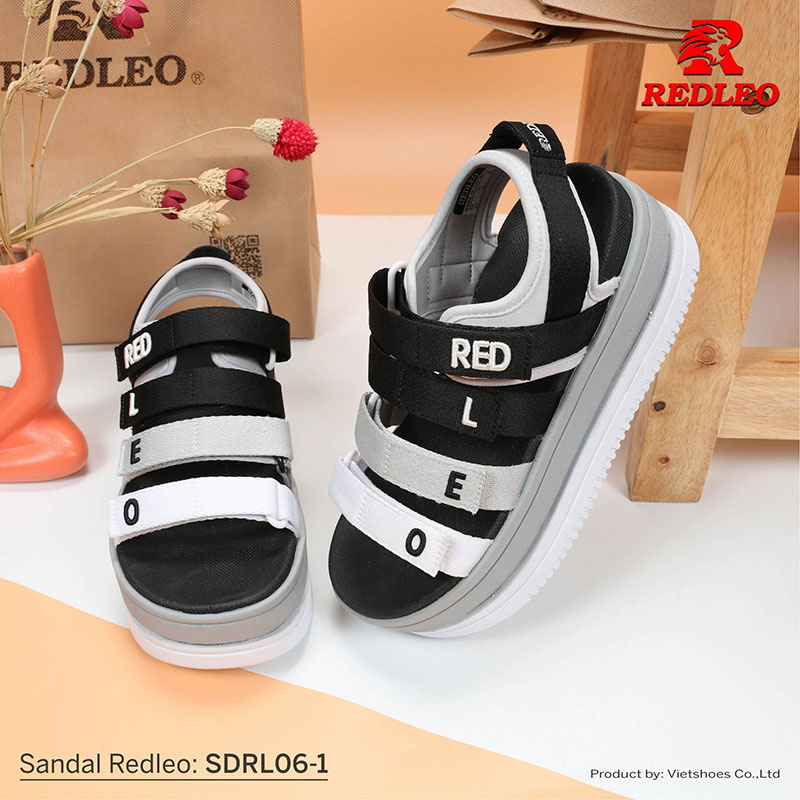 Sandal Redleo 7 Phân Chữ Thêu Cao Cấp