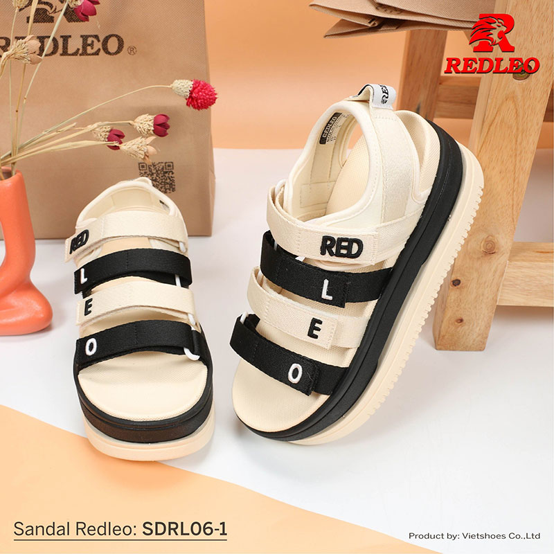 Sandal Redleo 7 Phân Chữ Thêu Cao Cấp