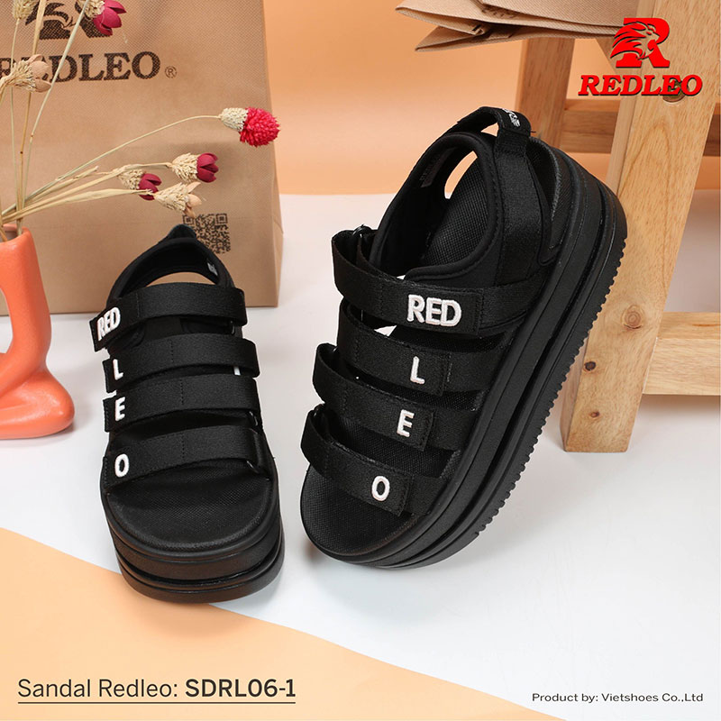 Sandal Redleo 7 Phân Chữ Thêu Cao Cấp