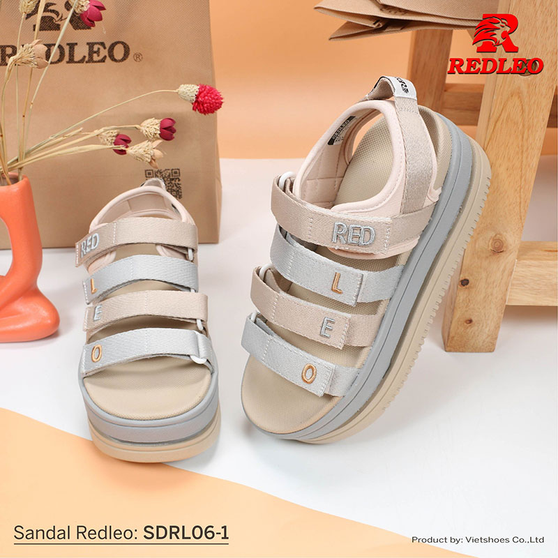 Sandal Redleo 7 Phân Chữ Thêu Cao Cấp