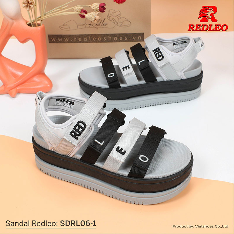 Sandal Redleo 7 Phân Chữ Thêu Cao Cấp