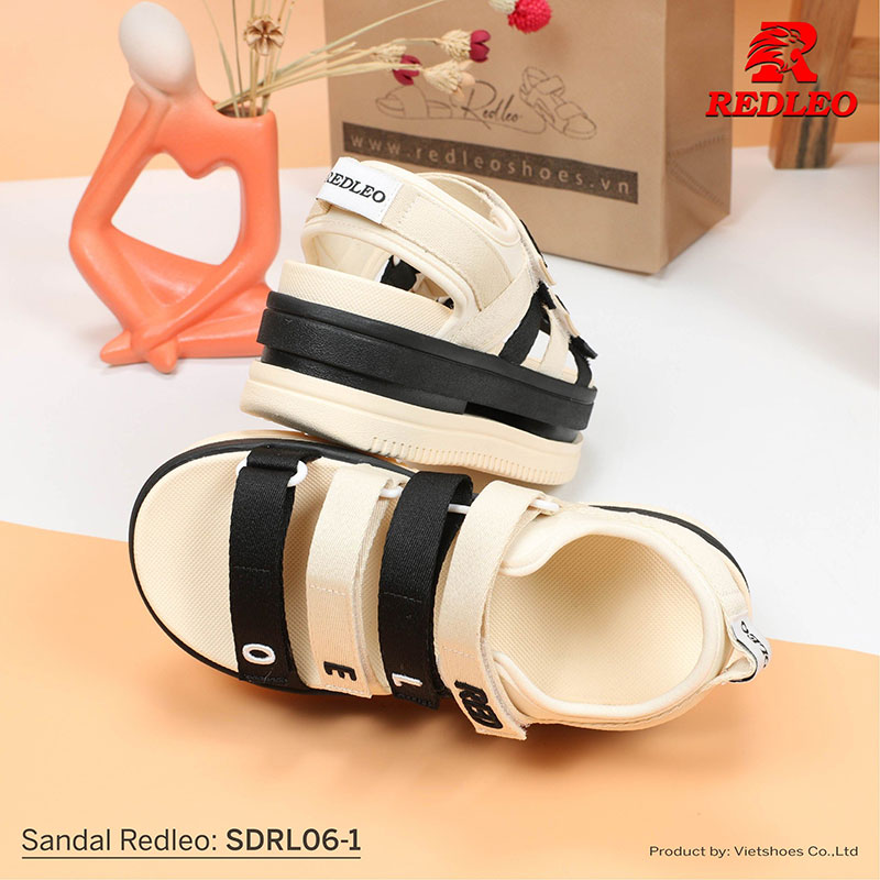 Sandal Redleo 7 Phân Chữ Thêu Cao Cấp