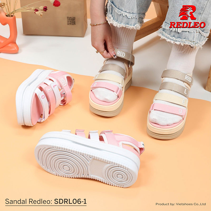 Sandal Redleo 7 Phân Chữ Thêu Cao Cấp