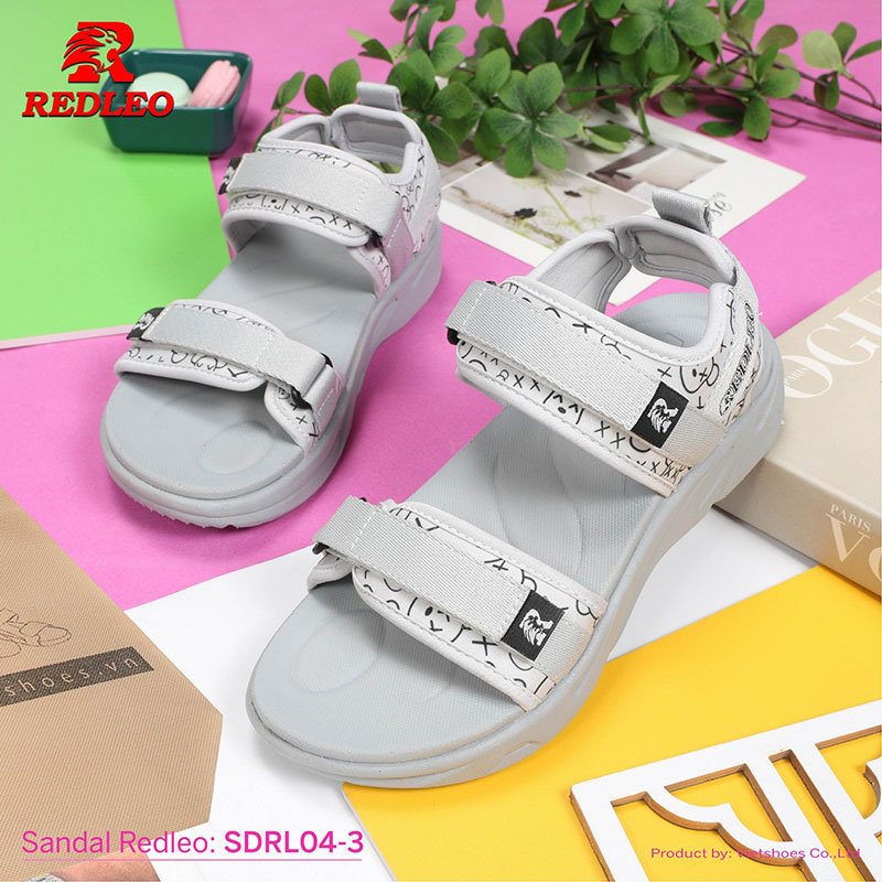 Sandal Redleo Quai Hoạ Tiết Viền Màu Thiết Kế Bắt Mắt