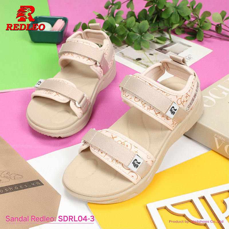 Sandal Redleo Quai Hoạ Tiết Viền Màu Thiết Kế Bắt Mắt