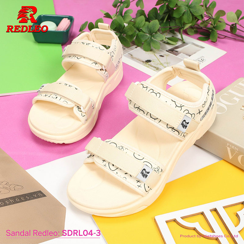 Sandal Redleo Quai Hoạ Tiết Viền Màu Thiết Kế Bắt Mắt