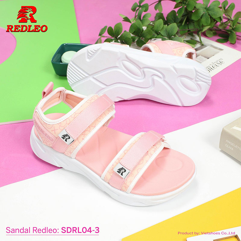 Sandal Redleo Quai Hoạ Tiết Viền Màu Thiết Kế Bắt Mắt