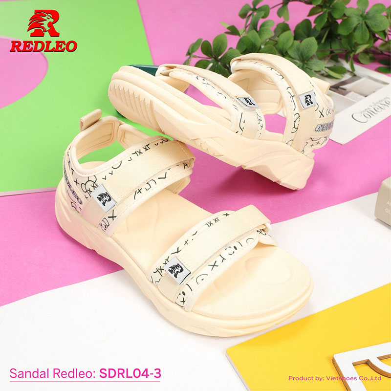 Sandal Redleo Quai Hoạ Tiết Viền Màu Thiết Kế Bắt Mắt