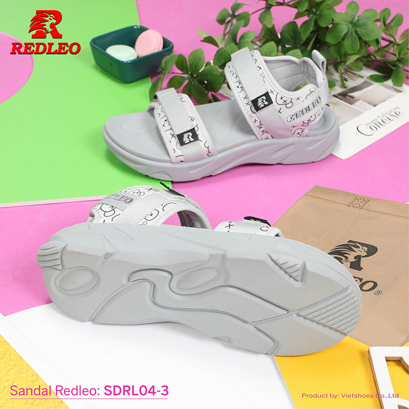 Sandal Redleo Quai Hoạ Tiết Viền Màu Thiết Kế Bắt Mắt