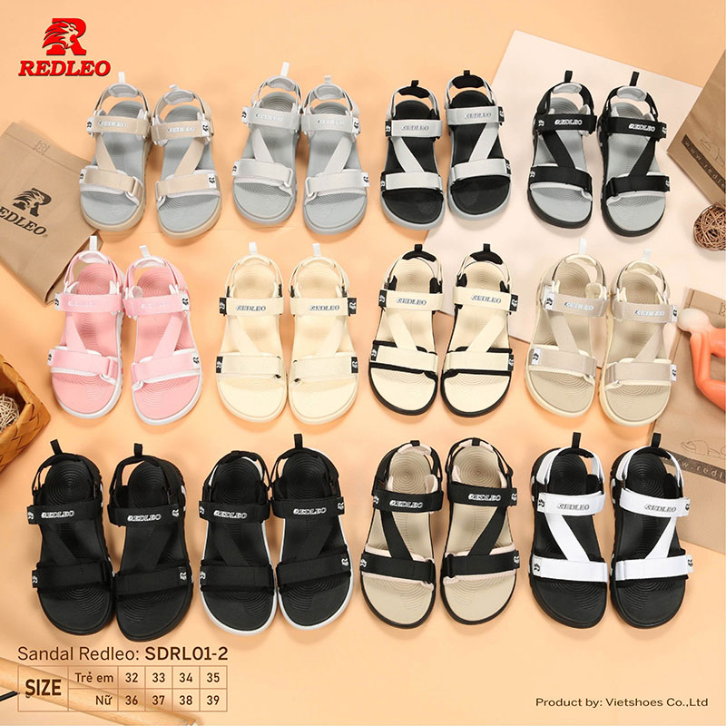 Sandal Redleo Quai Xéo Đế Màu Năng Động