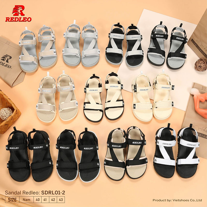 Sandal Redleo Quai Xéo Đế Màu Năng Động