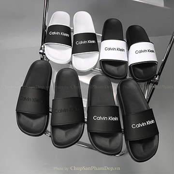 Dép Quai Ngang Trơn Chữ Calvin Klein